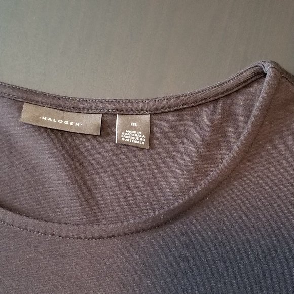 Halogen Tshirt Blouse w/ 3/4 Ruffle Sleeves & Ties - Picture 7 of 10